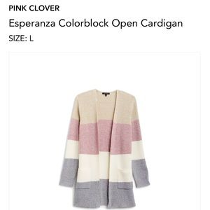 Stitch Fix Colorblock Cardigan, NWT, L